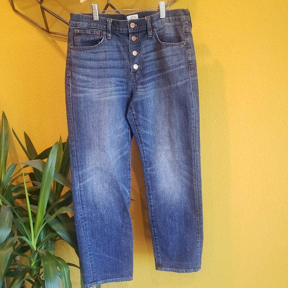 J Crew Straightaway Button Front Jeans Size 27 - Picture 4 of 12